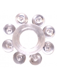 Прозрачное эрекционное кольцо Rings Bubbles - Lola Games - в Якутске купить с доставкой
