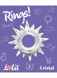 Прозрачное эрекционное кольцо Rings Cristal - Lola Games - в Якутске купить с доставкой