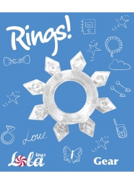 Прозрачное эрекционное кольцо Rings Gear - Lola Games - в Якутске купить с доставкой