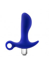 Синий стимулятор простаты с ручкой-кольцом Performance Prostimulator 02 - Blush Novelties - в Якутске купить с доставкой