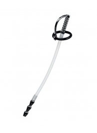 Силиконовый уретральный плаг со сменными фиксирующими кольцами Metal - ToyFa - купить с доставкой в Якутске