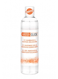 Гель-смазка 2-в-1 MASSAGE   LUBRICANT GUARANA - 300 мл. - Waterglide - купить с доставкой в Якутске