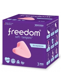 Женские гигиенические тампоны без веревочки FREEDOM normal - 3 шт. - Freedom - купить с доставкой в Якутске