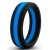 Черно-синее эрекционное кольцо Silicone Go Pro Cock Ring - Blush Novelties - в Якутске купить с доставкой