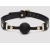 Черный кляп-шар Bound to You Faux Leather Ball Gag - Fifty Shades of Grey - купить с доставкой в Якутске