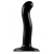 Черный фаллоимитатор-насадка Strap-On-Me P G spot Dildo size S - 16,4 см. - Strap-on-me - купить с доставкой в Якутске