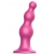 Розовая насадка Strap-On-Me Dildo Plug Beads size S - Strap-on-me - купить с доставкой в Якутске