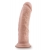 Телесный фаллоимитатор 8-Inch Thick Posable Dildo - 20,3 см. - Blush Novelties