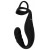 Черное эрекционное кольцо со стимуляцией промежности и анальной пробкой Cock Ring with RC Prostate Plug - Orion - в Якутске купить с доставкой
