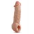 Телесная насадка-удлинитель Intrepid 9.25 Inch Realistic Penis Extender Sleeve - 23,5 см. - Blush Novelties - в Якутске купить с доставкой