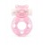 Розовое эрекционное виброкольцо в форме мишки - 1137 - в Якутске купить с доставкой