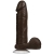 Коричневый фаллоимитатор The Realistic Cock 8” with Removable Vac-U-Lock Suction Cup - 20,57 см. - Doc Johnson