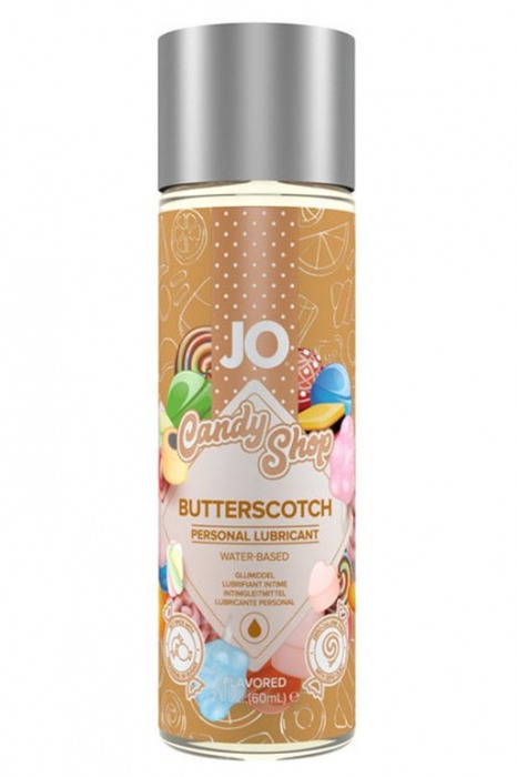 Смазка на водной основе Candy Shop Butterscotch с ароматом ирисок - 60 мл. - System JO - купить с доставкой в Якутске