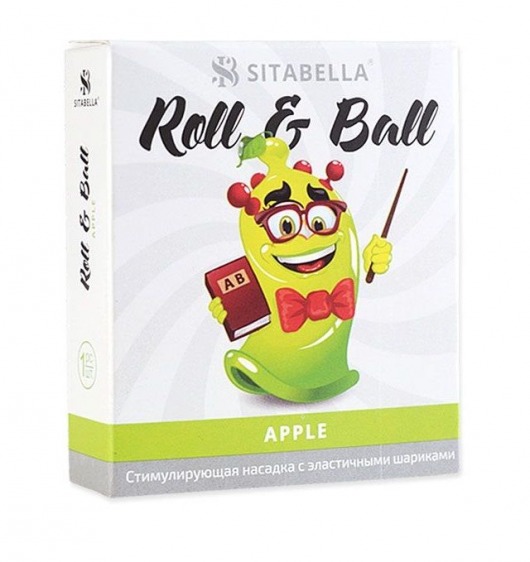 Стимулирующий презерватив-насадка Roll   Ball Apple - Sitabella - купить с доставкой в Якутске