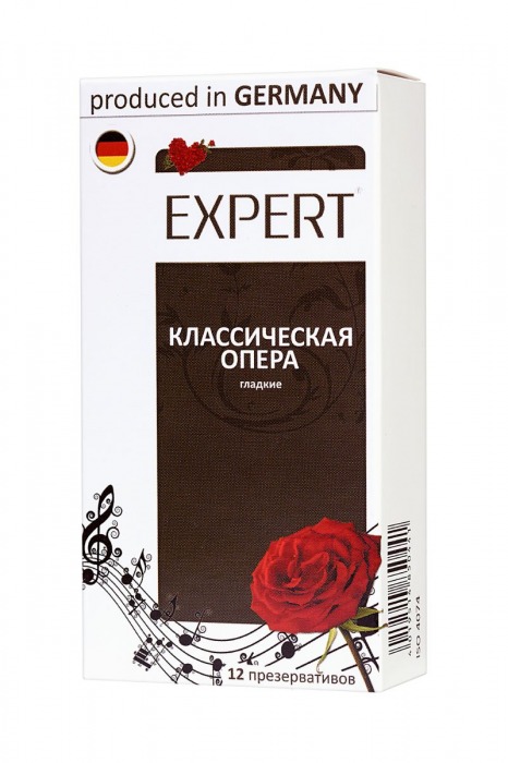 Гладкие презервативы Expert  Классическая опера  - 12 шт. - Expert - купить с доставкой в Якутске