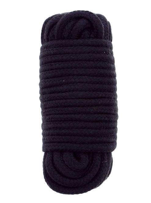 Черная веревка для связывания BONDX LOVE ROPE - 10 м. - Dream Toys - купить с доставкой в Якутске