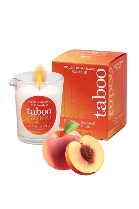 Массажное аромамасло с афродизиаками для женщин RUF Taboo Peche sucre - 60 гр. - RUF - купить с доставкой в Якутске