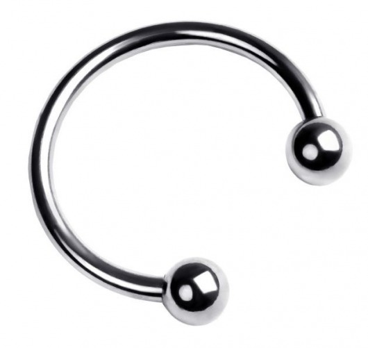 Серебристая подкова на головку пениса - ToyFa - купить с доставкой в Якутске