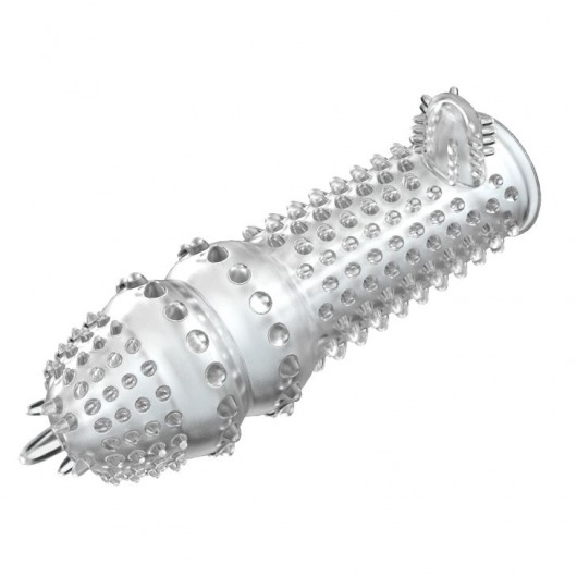 Закрытая прозрачная насадка Crystal sleeve - 14,2 см. - Erowoman-Eroman - в Якутске купить с доставкой