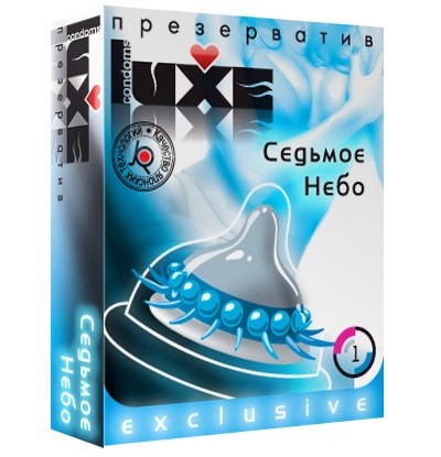 Презерватив LUXE  Exclusive  Седьмое небо  - 1 шт. - Luxe - купить с доставкой в Якутске