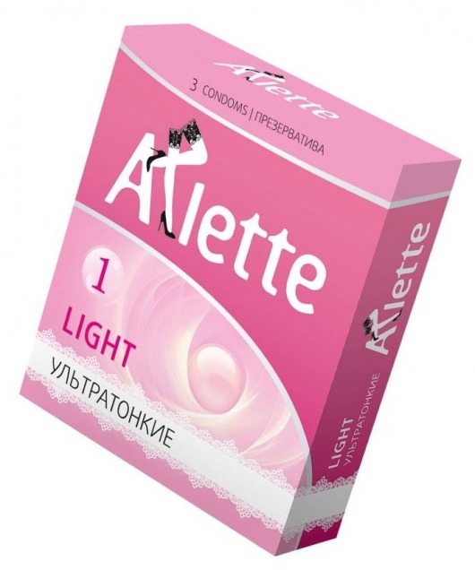 Ультратонкие презервативы Arlette Light - 3 шт. - Arlette - купить с доставкой в Якутске