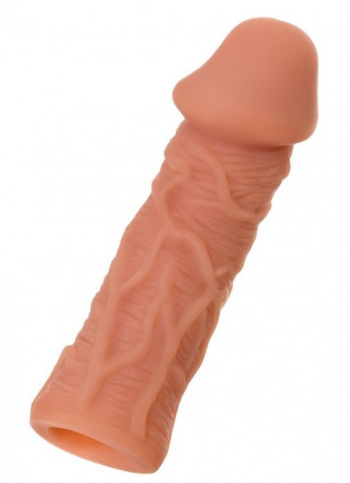Телесная реалистичная насадка KOKOS Extreme Sleeve 05 с дополнительной стимуляцией - 12,7 см. - KOKOS - в Якутске купить с доставкой