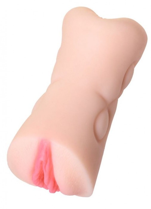 Телесный двусторонний мастурбатор Rich Fruit - вагина и анус - ToyFa - в Якутске купить с доставкой