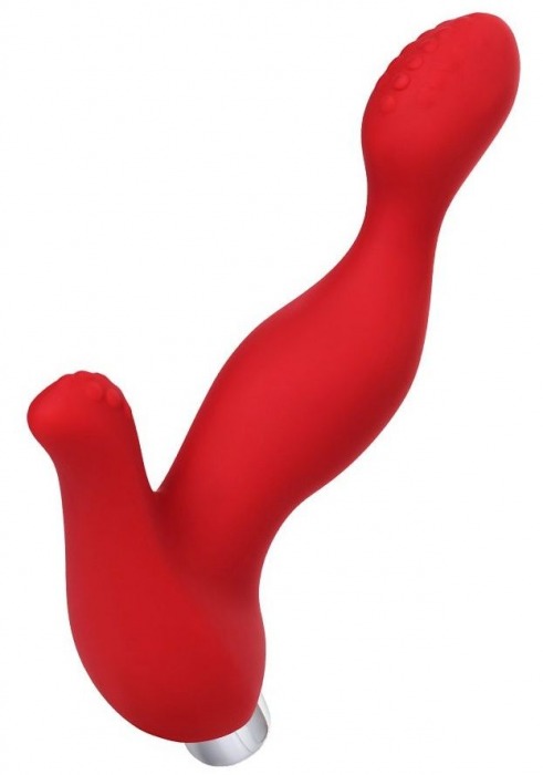 Красный силиконовый вибростимулятор простаты Proman - 12,5 см. - ToyFa - в Якутске купить с доставкой