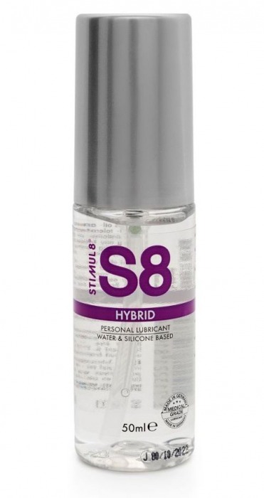Cмазка на водно-силиконовой основе S8 Hybrid - 50 мл. - Stimul8 - купить с доставкой в Якутске