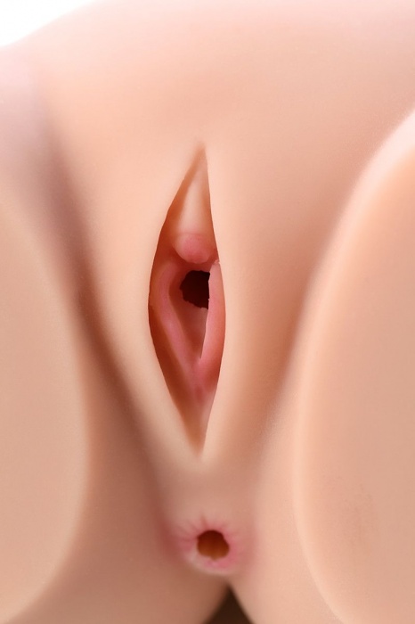 Мастурбатор-полуторс Cherry с вибрацией и двумя любовными тоннелями - KOKOS - в Якутске купить с доставкой