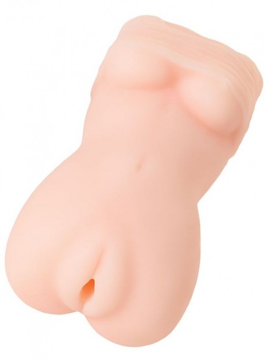 Телесный мастурбатор в виде женской фигурки - Toyfa Basic - в Якутске купить с доставкой