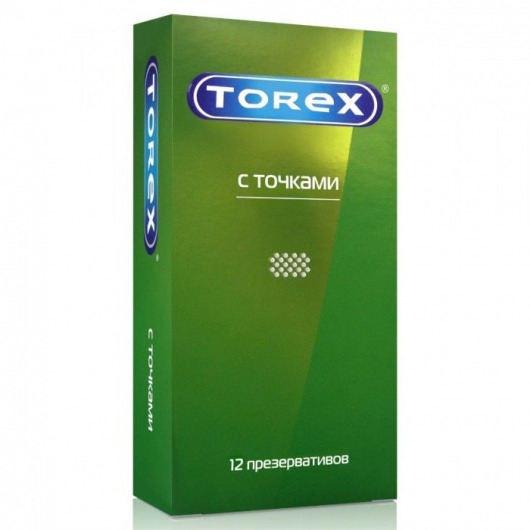 Текстурированные презервативы Torex  С точками  - 12 шт. - Torex - купить с доставкой в Якутске