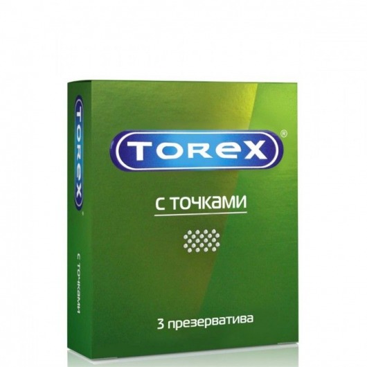 Текстурированные презервативы Torex  С точками  - 3 шт. - Torex - купить с доставкой в Якутске