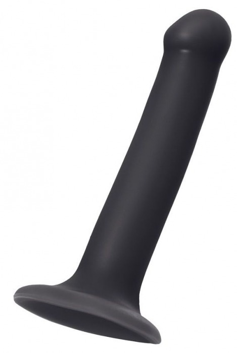 Черный фаллос на присоске Silicone Bendable Dildo M - 18 см. - Strap-on-me купить в Якутске с доставкой в Orgasmix.ru Черный фаллос на присоске Silicone Bendable Dildo M - 18 см. - Strap-on-me - купить с доставкой в Якутске