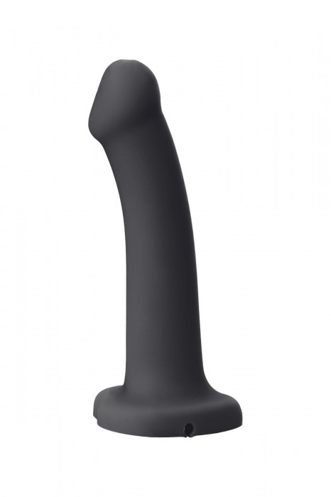 Черный фаллос с имитацией эякуляции Silicon Cum Dildo L - 19,6 см. - Strap-on-me - купить с доставкой в Якутске