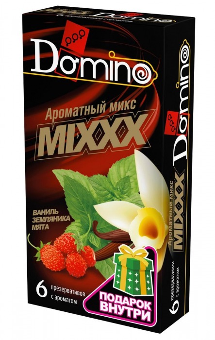 Ароматизированные презервативы DOMINO  Ароматный микс  - 6 шт. - Domino - купить с доставкой в Якутске