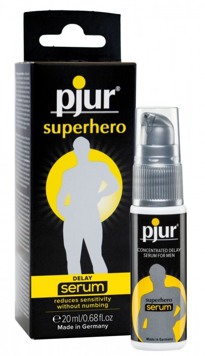 Сыворотка-пролонгатор pjur SUPERHERO Delay Serum - 20 мл. - Pjur - купить с доставкой в Якутске