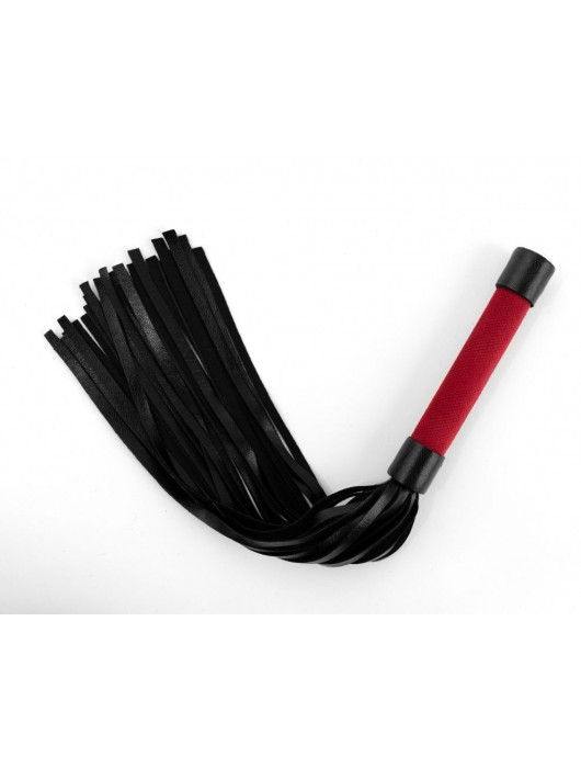 Красно-черная плеть My Rules - 43 см. - БДСМ Арсенал - купить с доставкой в Якутске