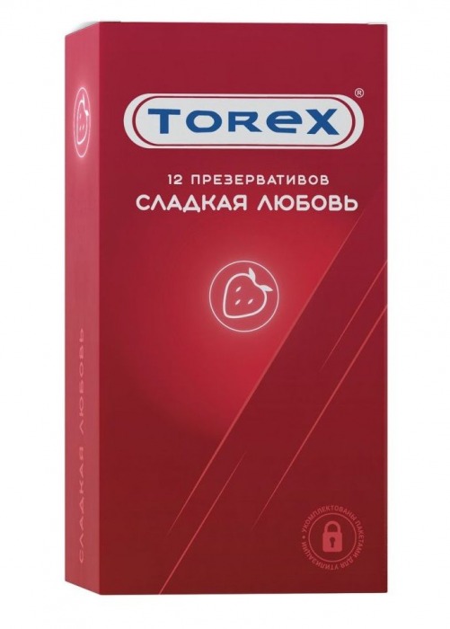 Презервативы Torex  Сладкая любовь  с ароматом клубники - 12 шт. - Torex - купить с доставкой в Якутске