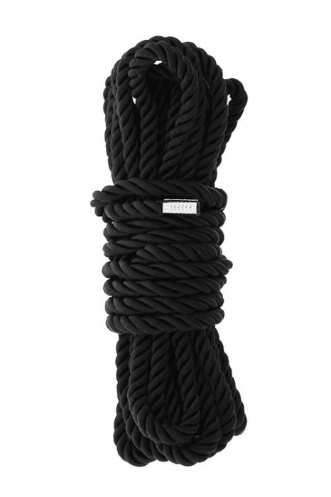 Черная веревка для шибари DELUXE BONDAGE ROPE - 5 м. - Dream Toys - купить с доставкой в Якутске