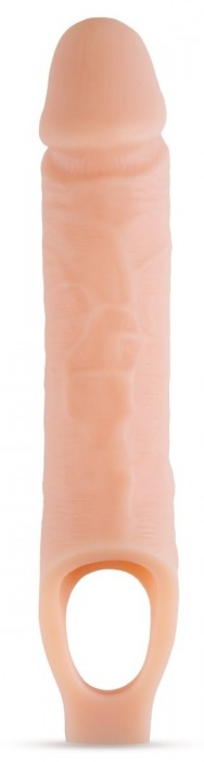 Телесный реалистичный фаллоудлинитель 10 Inch Silicone Cock Sheath Penis Extender - 25,4 см. - Blush Novelties - в Якутске купить с доставкой