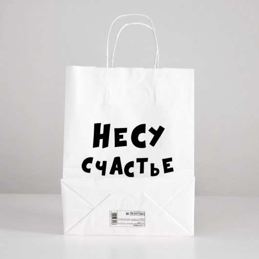 Подарочный пакет  Романтичная парочка  - 30 х 24 см. - UPAK LAND - купить с доставкой в Якутске