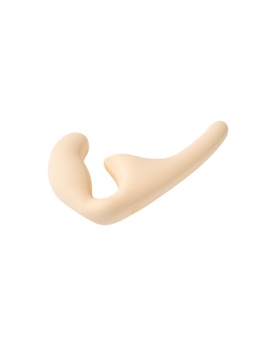 Бежевый безремневой страпон Seduction - 20,5 см. - Lola Games - купить с доставкой в Якутске