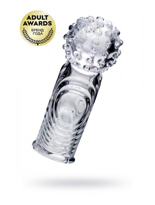 Прозрачная рельефная насадка на палец Ricol - 8 см. - A-toys