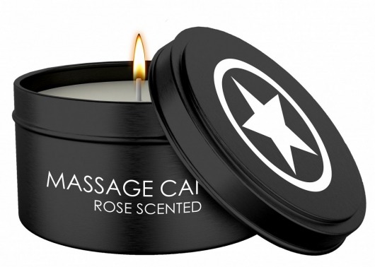 Массажная свеча с ароматом розы Massage Candle - Shots Media BV - купить с доставкой в Якутске