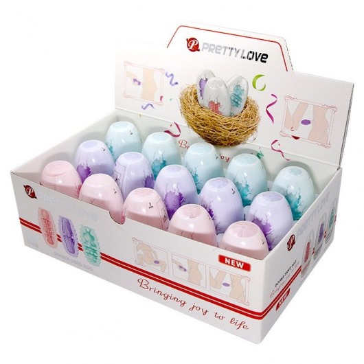 Набор из 15 мини-мастурбаторов Fantastic Egg Hard Boiled - Baile - в Якутске купить с доставкой