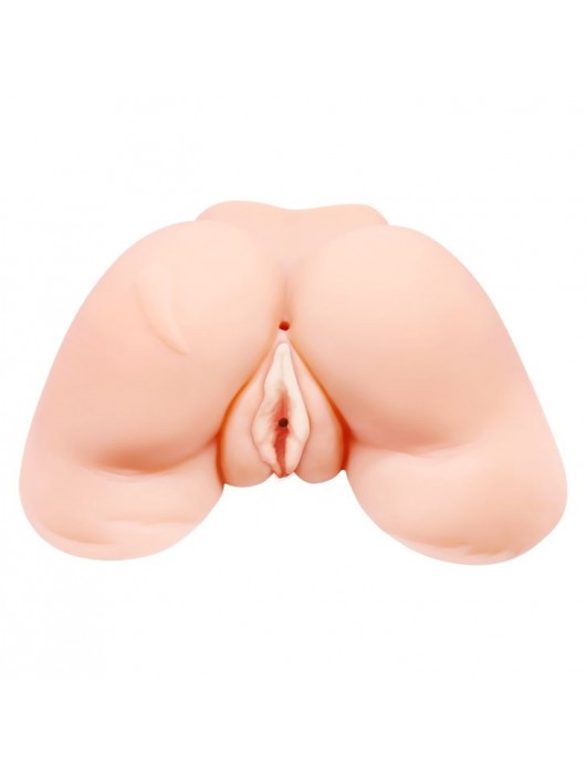 Телесная вибровагина Julie с 2 рабочими отверстиями - Baile - в Якутске купить с доставкой