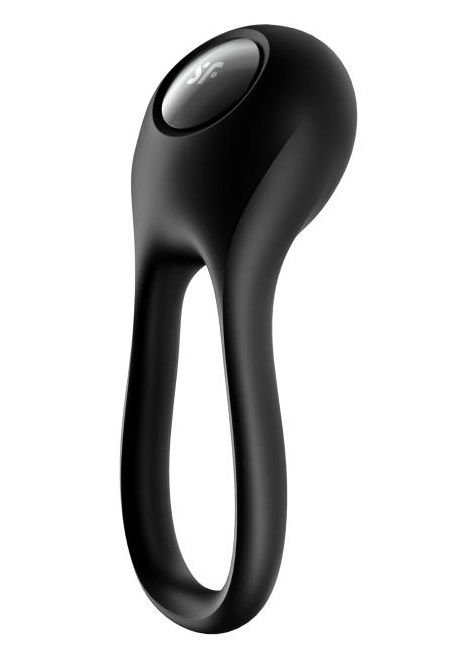 Черное эрекционное виброкольцо Majestic Duo - Satisfyer - в Якутске купить с доставкой