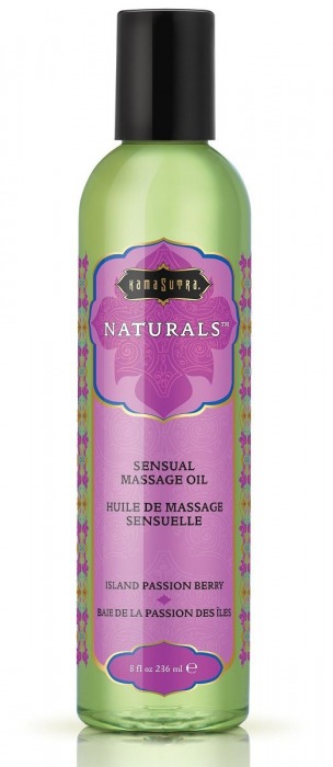 Массажное масло Naturals Island Passion Berry с ароматом тропических фруктов - 236 мл. - Kama Sutra - купить с доставкой в Якутске