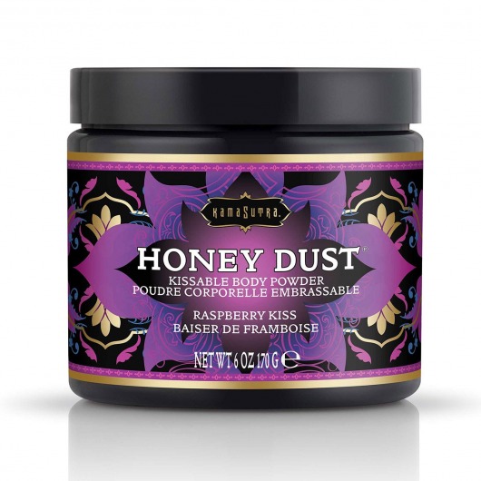 Пудра для тела Honey Dust Body Powder с ароматом малины - 170 гр. - Kama Sutra - купить с доставкой в Якутске